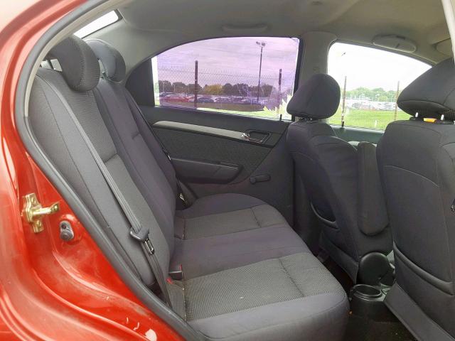 KL1TD56607B052874 - 2007 CHEVROLET AVEO BASE Qırmızı foto 6