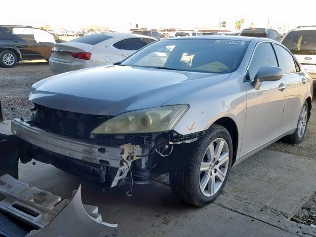 JTHBJ46G282217923 - 2008 LEXUS ES 350 SILVER photo 2