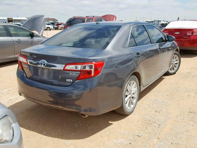 4T1BD1FK8DU070562 - 2013 TOYOTA CAMRY HYBR GRAY photo 4