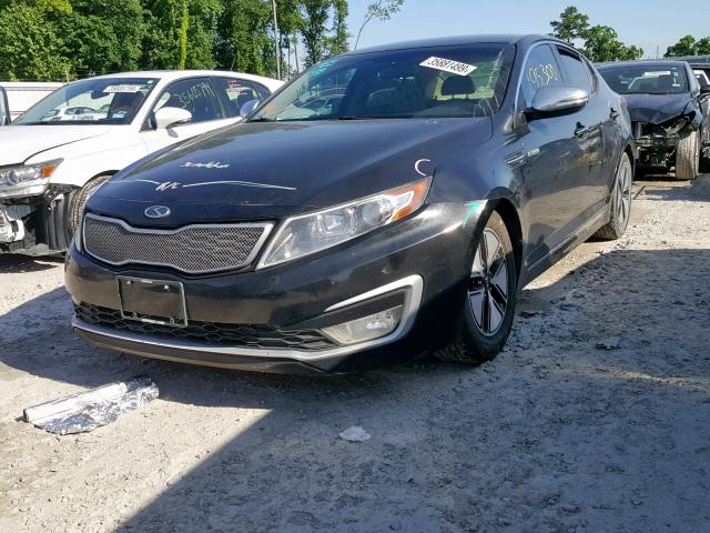 KNAGM4AD8C5027575 - 2012 KIA OPTIMA HYB BLACK photo 2