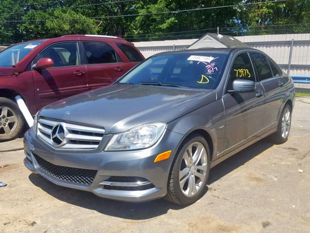 WDDGF4HB8CR193997 - 2012 MERCEDES-BENZ C 250 GRAY photo 2