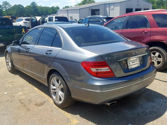 WDDGF4HB8CR193997 - 2012 MERCEDES-BENZ C 250 GRAY photo 3