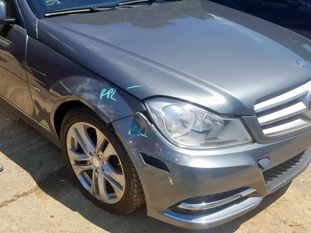 WDDGF4HB8CR193997 - 2012 MERCEDES-BENZ C 250 GRAY photo 9