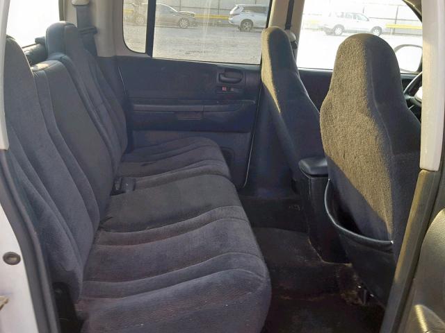 1D7HL48NX4S750653 - 2004 DODGE DAKOTA QUA GRAY photo 6