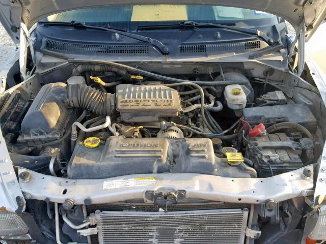 1D7HL48NX4S750653 - 2004 DODGE DAKOTA QUA GRAY photo 7