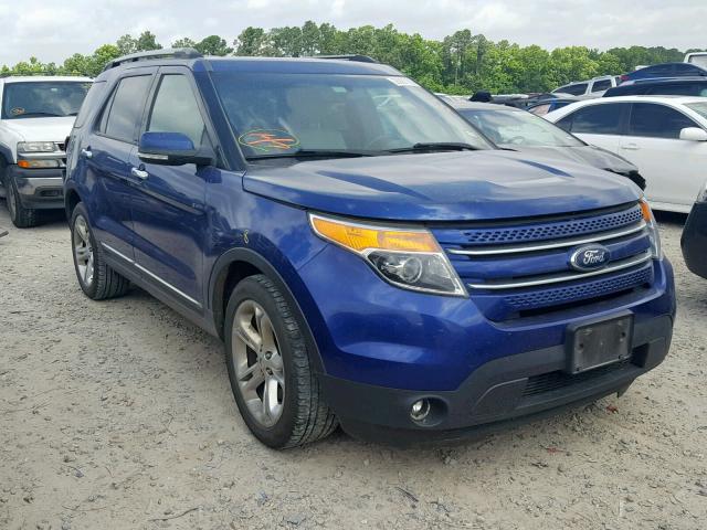 1FM5K7F88FGA56513 - 2015 FORD EXPLORER L BLUE photo 1