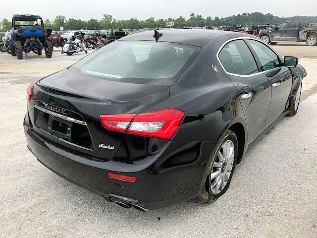 ZAM57XSA8E1093735 - 2014 MASERATI GHIBLI BLACK photo 4