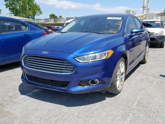 3FA6P0K93DR388144 - 2013 FORD FUSION TIT BLUE photo 2