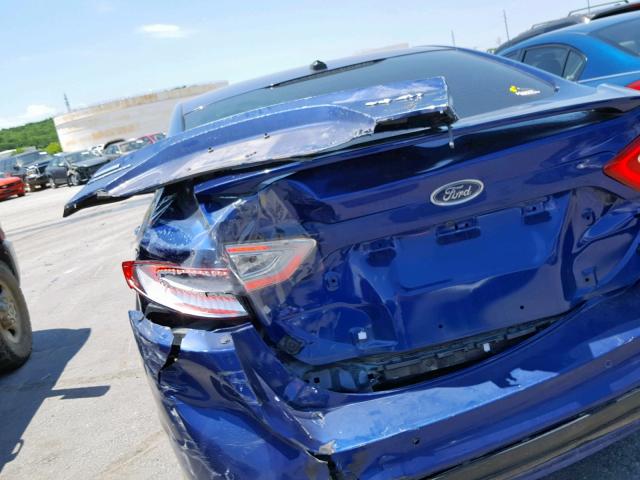 3FA6P0K93DR388144 - 2013 FORD FUSION TIT BLUE photo 9