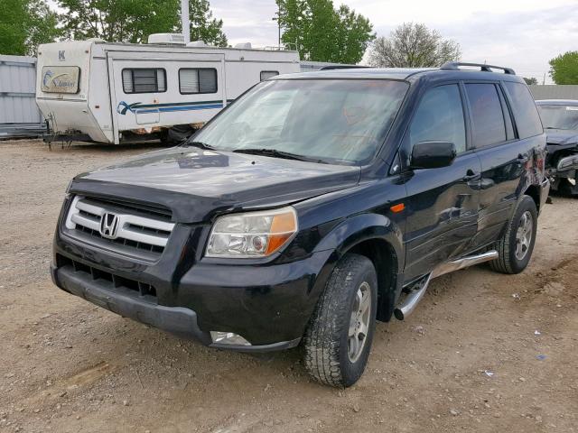 5FNYF18308B025211 - 2008 HONDA PILOT SE BLACK photo 2