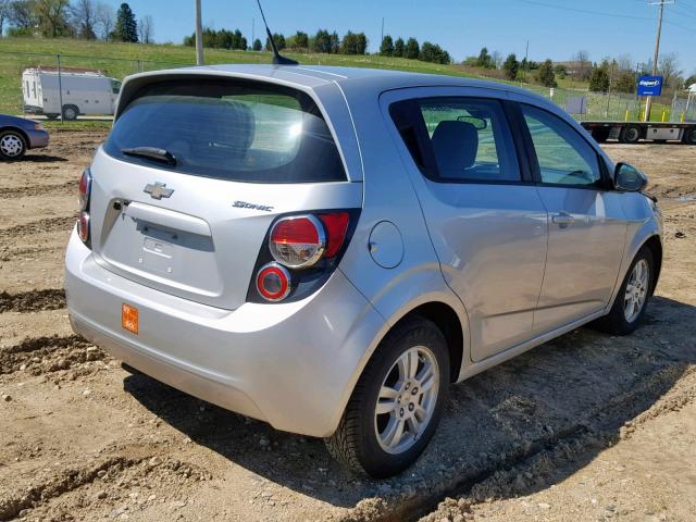1G1JB6SH8C4101944 - 2012 CHEVROLET SONIC LS SILVER photo 4