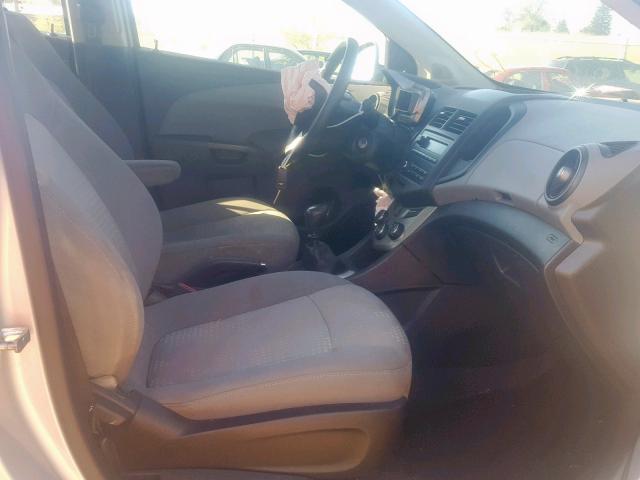 1G1JB6SH8C4101944 - 2012 CHEVROLET SONIC LS SILVER photo 5