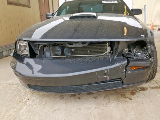 1ZVHT82H175288682 - 2007 FORD MUSTANG GT GRAY photo 9