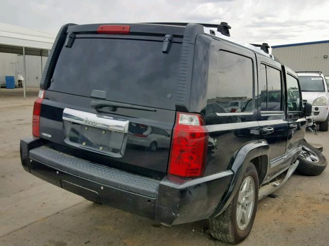 1J8HH58N08C186456 - 2008 JEEP COMMANDER BLACK photo 4
