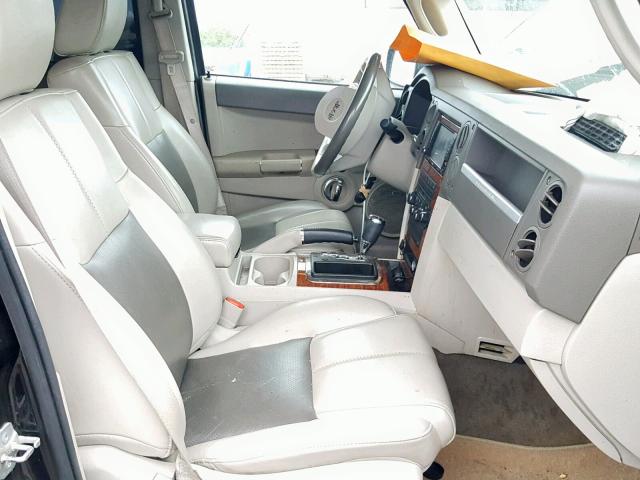 1J8HH58N08C186456 - 2008 JEEP COMMANDER BLACK photo 5