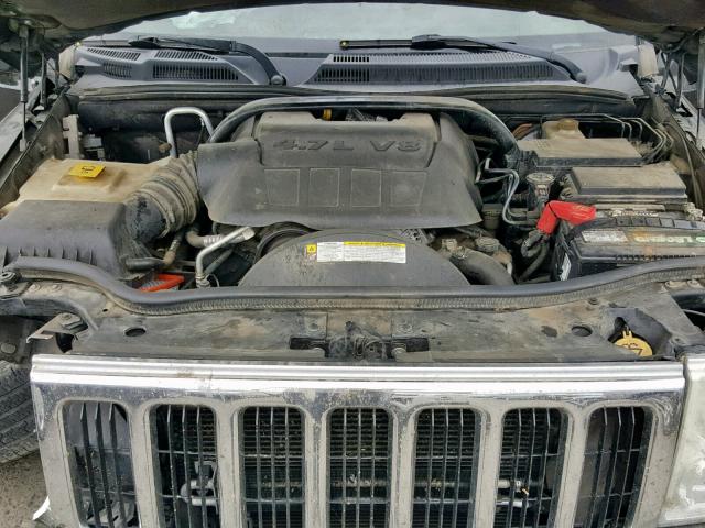 1J8HH58N08C186456 - 2008 JEEP COMMANDER BLACK photo 7