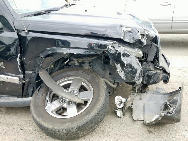 1J8HH58N08C186456 - 2008 JEEP COMMANDER BLACK photo 9