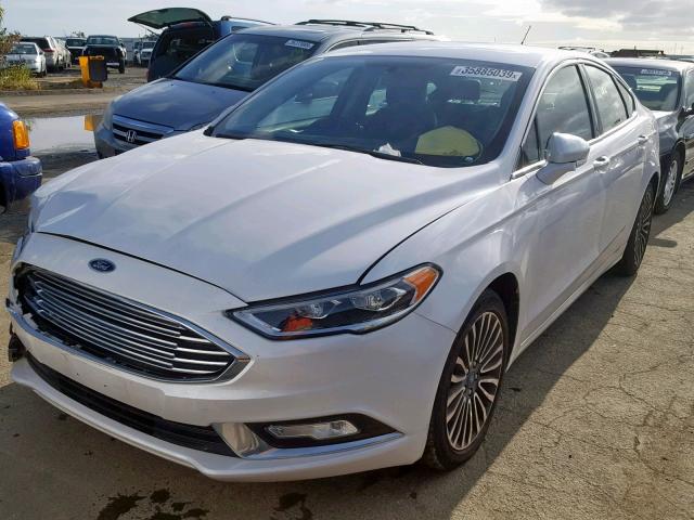 3FA6P0K95HR284809 - 2017 FORD FUSION TIT WHITE photo 2