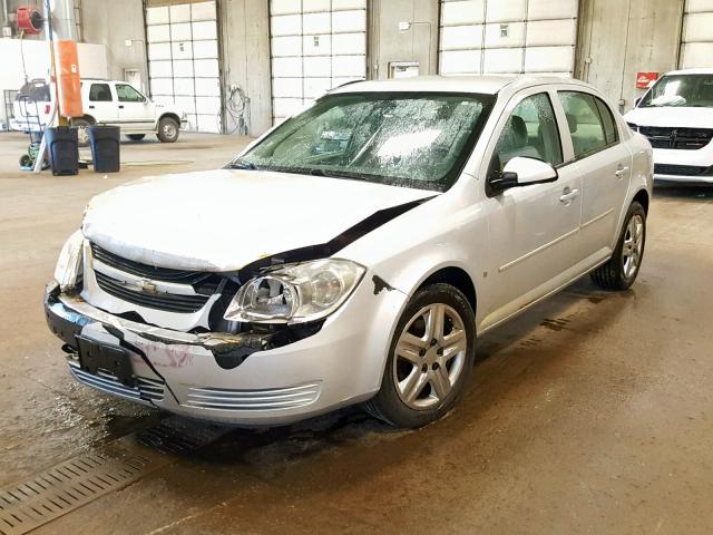 1G1AL58F187147070 - 2008 CHEVROLET COBALT LT SILVER photo 2