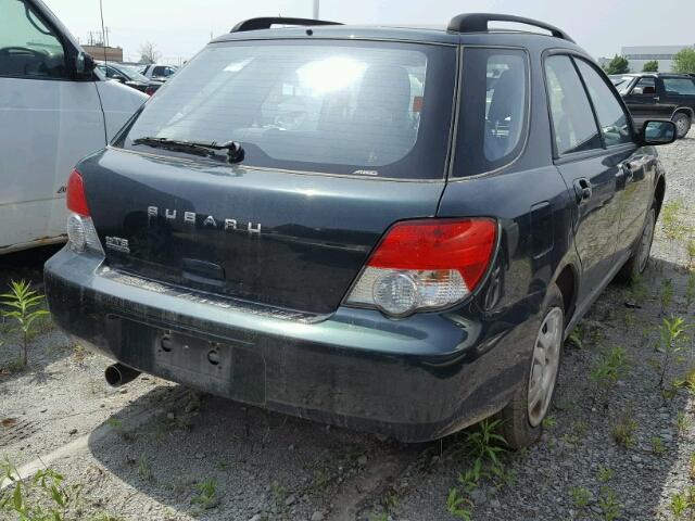 JF1GG65544H813999 - 2004 SUBARU IMPREZA TS GREEN photo 4