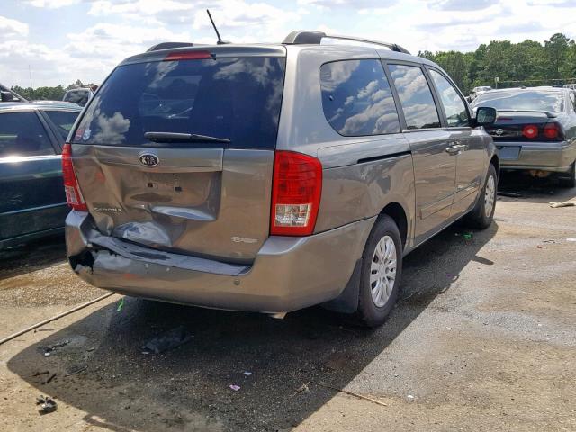 KNDMG4C75B6374634 - 2011 KIA SEDONA LX GRAY photo 4