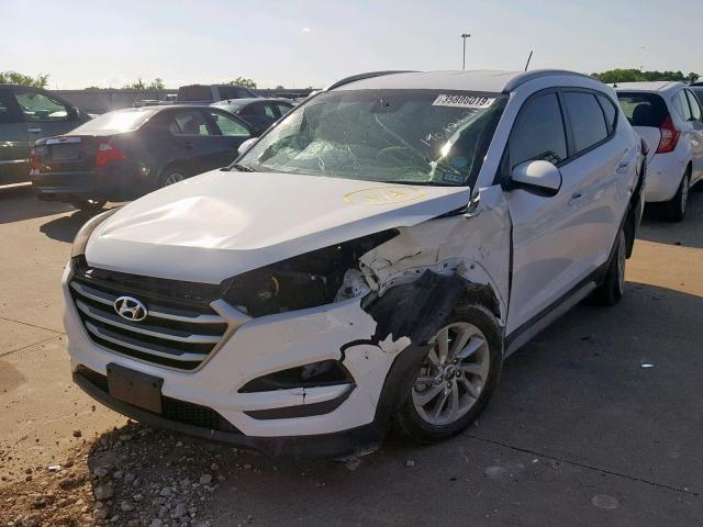 KM8J33A40HU504787 - 2017 HYUNDAI TUCSON LIM WHITE photo 2