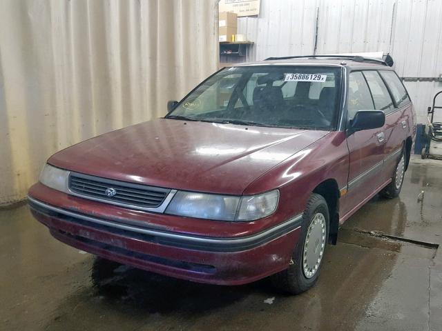 4S3BJ6331R1948851 - 1994 SUBARU LEGACY L MAROON photo 2