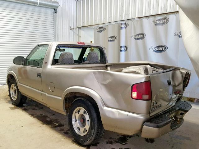 1GTCS1455Y8206866 - 2000 GMC SONOMA TAN photo 3