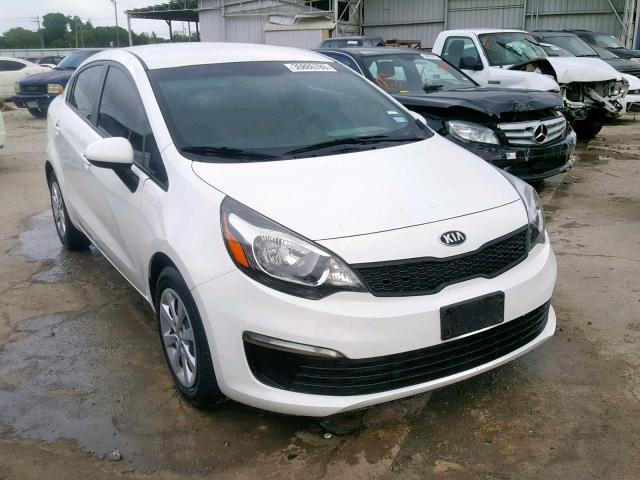 KNADM4A35G6663882 - 2016 KIA RIO LX WHITE photo 1