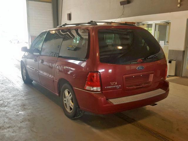 2FMDA522X4BA12456 - 2004 FORD FREESTAR S RED photo 3