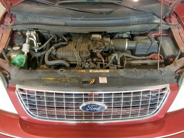 2FMDA522X4BA12456 - 2004 FORD FREESTAR S RED photo 7