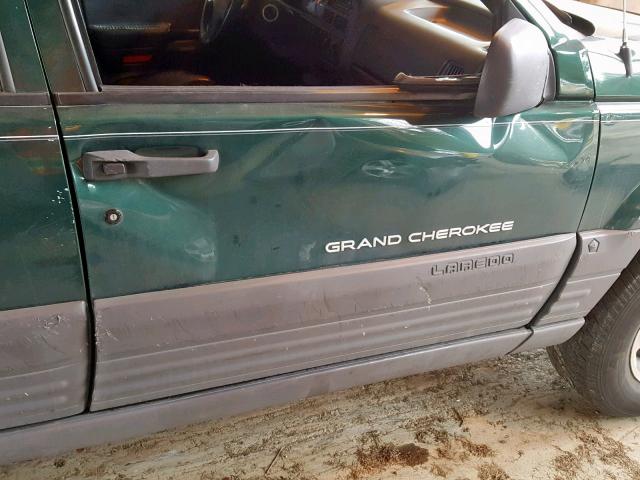 1J4GZ58S1TC174907 - 1996 JEEP GRAND CHER GREEN photo 9