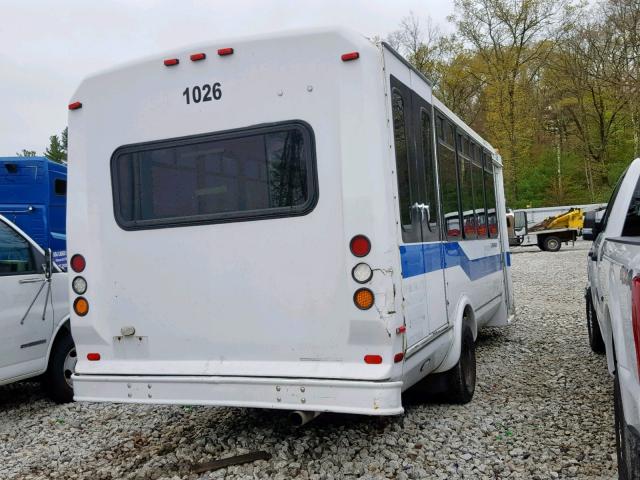 1FDXE45P36DB20868 - 2006 FORD E450 BUS WHITE photo 4