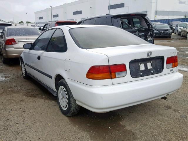 1HGEJ6225TL083207 - 1996 HONDA CIVIC DX WHITE photo 3