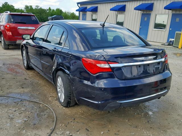 1C3CCBBB8CN207889 - 2012 CHRYSLER 200 TOURIN BLUE photo 3