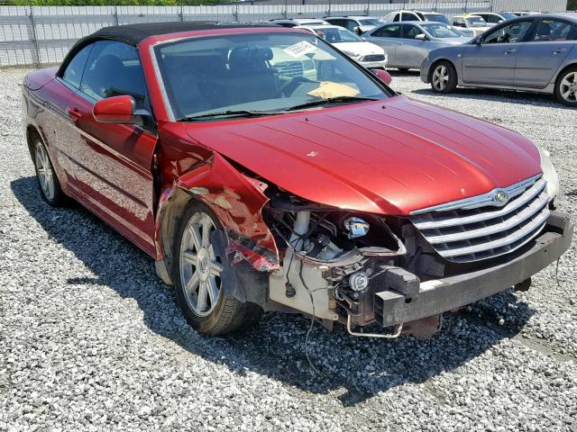 1C3LC55R48N302533 - 2008 CHRYSLER SEBRING TO MAROON photo 1