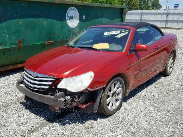 1C3LC55R48N302533 - 2008 CHRYSLER SEBRING TO MAROON photo 2