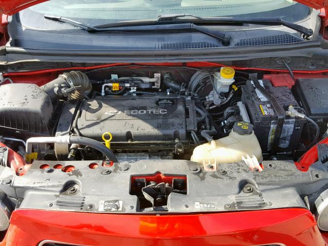 1G1JB6SHXC4114131 - 2012 CHEVROLET SONIC LS RED photo 7