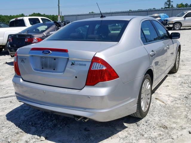 3FADP0L30AR411344 - 2010 FORD FUSION HYB SILVER photo 4