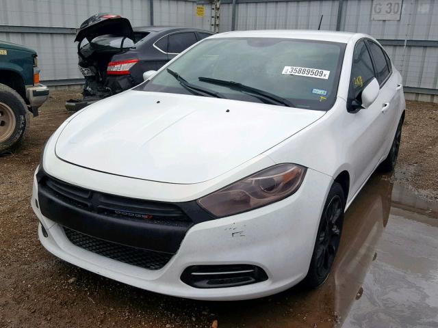 1C3CDFDH0ED718169 - 2014 DODGE DART SE AE WHITE photo 2