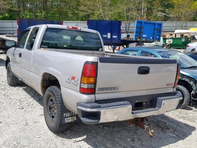 2GTEK19T341292207 - 2004 GMC NEW SIERRA GRAY photo 3