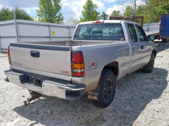 2GTEK19T341292207 - 2004 GMC NEW SIERRA GRAY photo 4