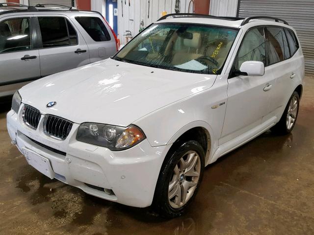 WBXPA93446WD34848 - 2006 BMW X3 3.0I WHITE photo 2