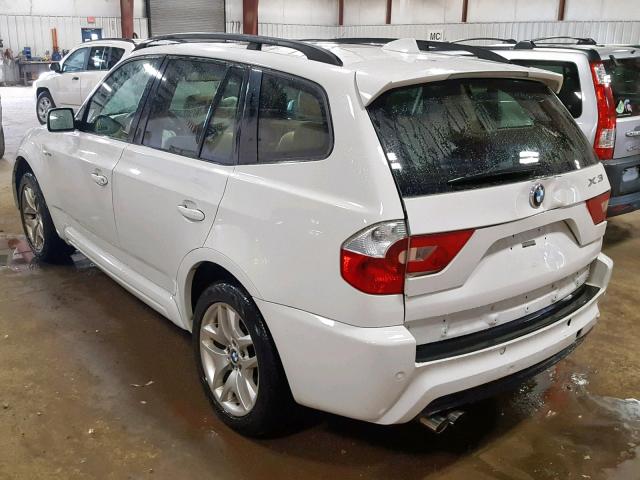 WBXPA93446WD34848 - 2006 BMW X3 3.0I WHITE photo 3