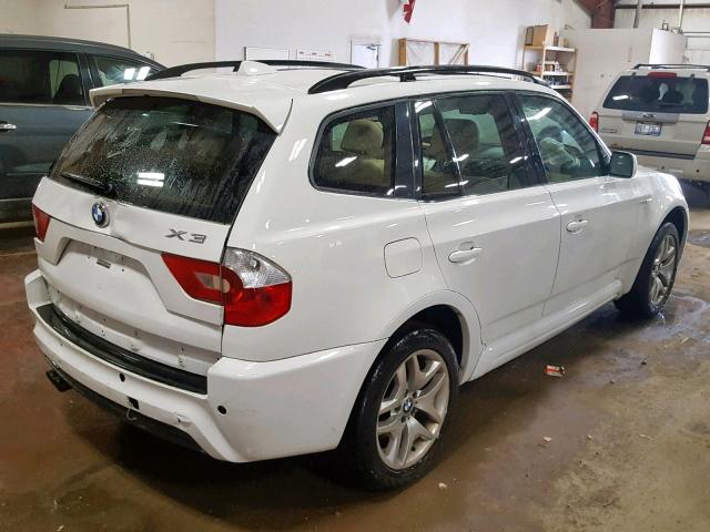 WBXPA93446WD34848 - 2006 BMW X3 3.0I WHITE photo 4