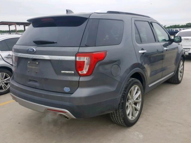 1FM5K7F87GGC57210 - 2016 FORD EXPLORER L BLACK photo 4