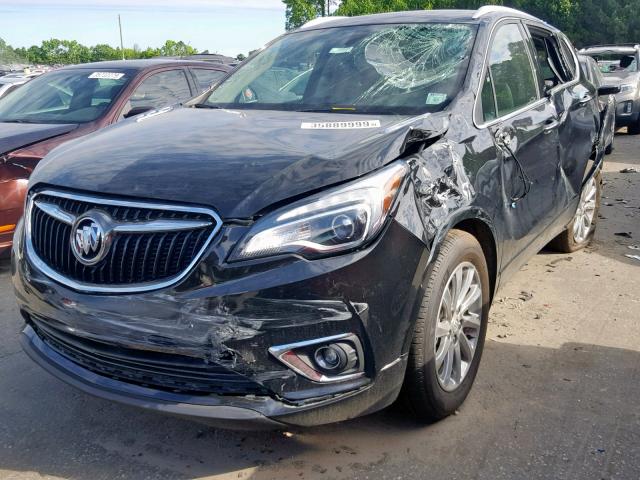 LRBFXCSA6KD015545 - 2019 BUICK ENVISION E BLACK photo 2