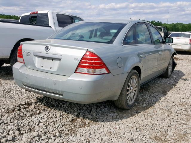 1MEHM43146G606953 - 2006 MERCURY MONTEGO PR SILVER photo 4