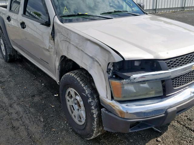 1GCDT136X58232645 - 2005 CHEVROLET COLORADO SILVER photo 9