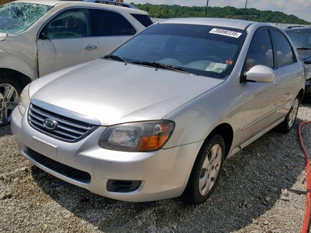 KNAFE221895648017 - 2009 KIA SPECTRA EX SILVER photo 2